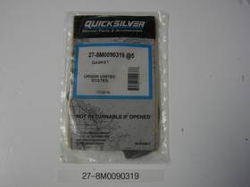 27-8m0090319 Mercury Marine Quicksilver Mariner Water Pump Gasket Oem 5 Each