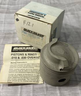 818111a2 Mercury 2q48a Mercury-mercruiser Piston Assembly Part No. 70hp-130hp Oem