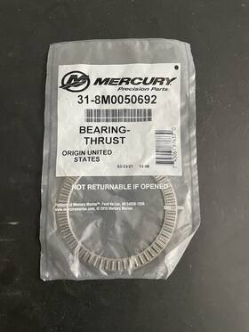 31-8m0050692 Mercury Quicksilver Marine Bearing Thrust / 318m0050692 Oem/genuine