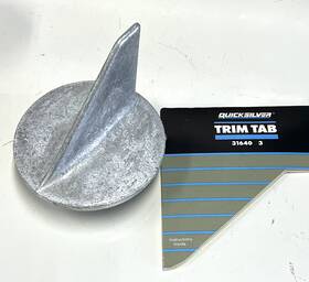 31640c3 Mercury Mariner Mercruiser 3.6 Inch Trim Tab Anode Fresh Or Salt Water