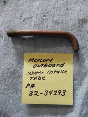 32-34293 Mercury Outboard Water Intake Tube P# Used