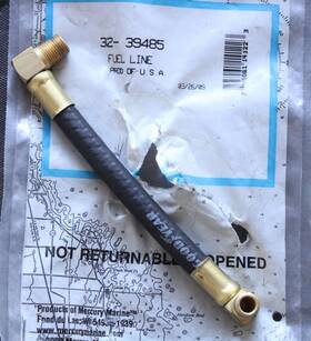 32-39485 Mercury 39485 Quicksilver Fuel Line