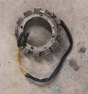 333-3123a3 Mercury Used 1975 500 Thunderbolt 4 Cylinder Stator. 1 Ohm. Free Shipping