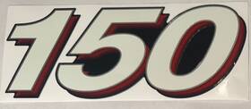 37-892565-003 Mercury Oem Marine Inch 150 Rear Cowl Decal Part #37-892565-003 White/black/red