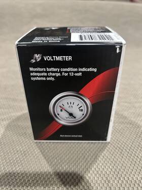 79-895286a41 Mercury Genuine Marine Voltmeter 12v White Face/chrome Bezel #