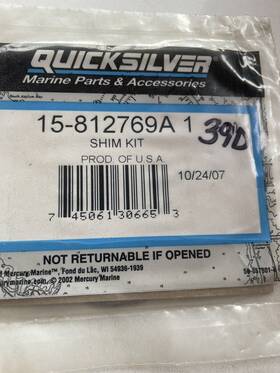 15-812769a1 Mercury 812769a1 Marine Quicksilver Oem # Shim Set R400