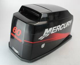 816534a8 Mercury 1991 - 2006 Black Top Cowl Upper Hood Engine Cover 50 55 60 Hp 3 Cyl
