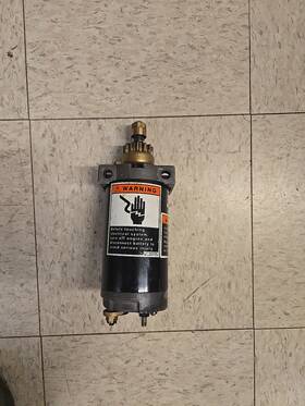 820193 Mercury Used Force Starter #820193 Bench Tested Fits 40-50 Hp 13 Tooth