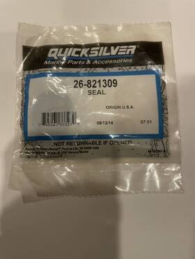 26-821309 Mercury 821309 Quicksilver Oem Seal R625