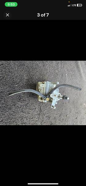 824854t10 Mercury Mariner 90hp Oil Injected 3 Cyl Outboard Middle Carb #2