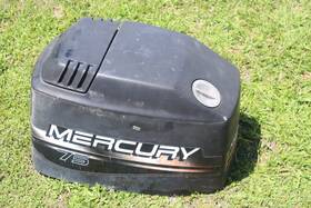 828353a7 Mercury 75 Hp Outboard Top Cowl Bonnet 2 Stroke