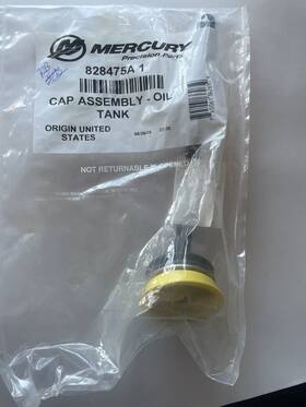 828475a1 Mercury Outboard Oem # Oil Tank Cap Assy R590