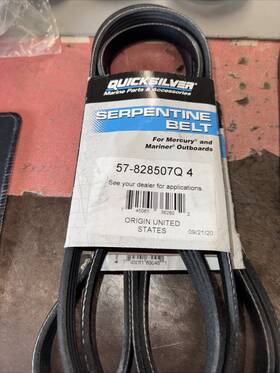 57-828507q4 Mercury 828507q4 Serpentine Belt Mariner Outboards Genuine Oem Quicksilver