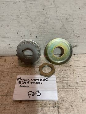 834955001 Mercury Genuine Oem Used Gear Drive Nut Washer Freshwater Usage F2-3