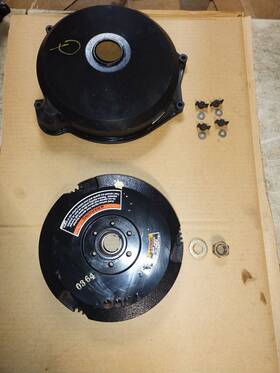 859233t2 Mercury 1996-2006 30 40 Hp 2 Stroke Outboard Flywheel And Cover Etc Oem