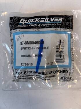 87-8m0046008 Mercury New Genuine Oem Quicksilver Paddle Switch 8m0046008 A8-4