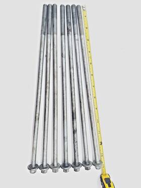 8m0021876 Mercury Outboard Verado Oem Screw M10 X 342 Head Bolt 7 Total Set