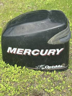 8m0059965 Mercury Mercruiser Quicksilver Oem Cowling Cover Black - Optimax 200