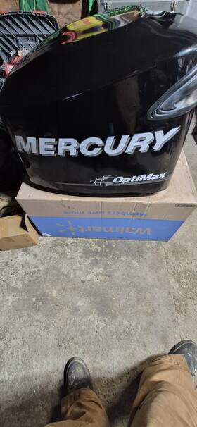 8m0075375 Mercury Optimax Top Cowl / Hood Oem
