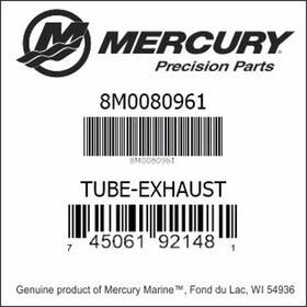 8m0080961 Mercury Exhaust Tube Assy