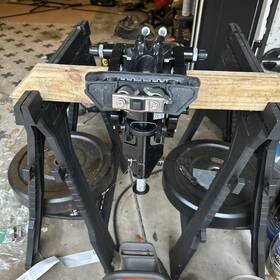8m0134662 Mercury 2025 Mariner Swivel Bracket With Clamps And Handle 6 8 9.9 10 15 Hp