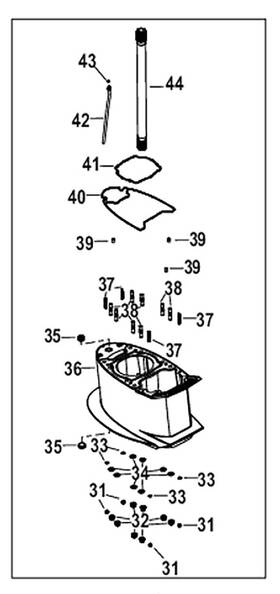 8m0177856 Mercury Marine 600 Hp Spacer Kit 10 Inch Xl/xxl To Xxxl