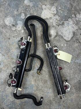 8m0185156 Mercury Optimax And Pro Xs 200-250 Hp 2006-13 Fuel Rail Set With Hoses Injectors X