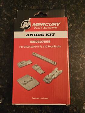 8m0207809 Mercury New / Oem 350/400 5.7l V10 Anode Kit - Aluminum Part #