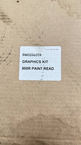 8m0208889 Mercury # Oem Racing Outboard 500r Graphics Kit Decal Set -paint Ready