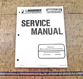 90-827857 Mercury Oem 0780 Mariner 4-stroke 8 9.9 Models Service Manual