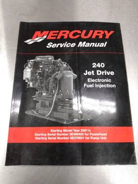 90-884822 Mercury Service Manual 240 Jet Drive Electronic Fuel Injection