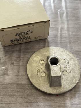 Cm762144m Mercury Mercruiser Bravo Anode Alloy Trim Tab Flat Quicksilver Oem