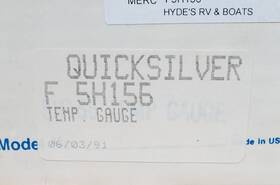 F5h156 Mercury Flush Mount Temperature Gauge- New Old Stock In Original Package