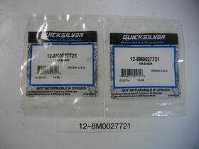 12-8m0027721 Mercury Marine Quicksilver Mariner Washer Oem 2 Each