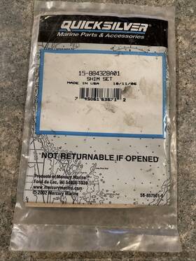 15-884328a01 Mercury Marine Quicksilver Shim Set Oem Nos