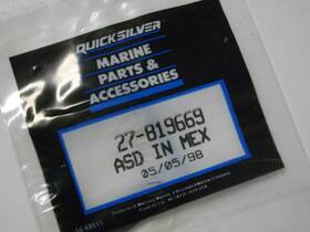 27-819669 Mercury Marine Quicksilver Mariner Thermostat Cover Gasket Oem