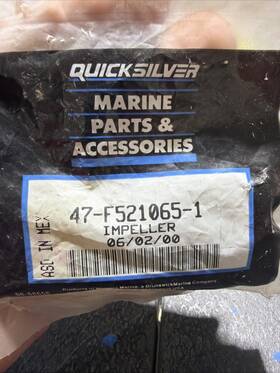 47-f521065-1 Mercury Marine 47-525065-1 Quicksilver Water Pump Impeller New Old Stock Oem