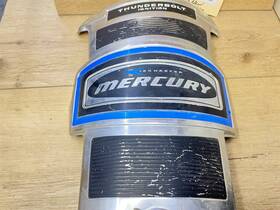 5642a5 Mercury Mariner Kiekhaefer Front Cover/shield/emblem/medallion/faceplate - Blue