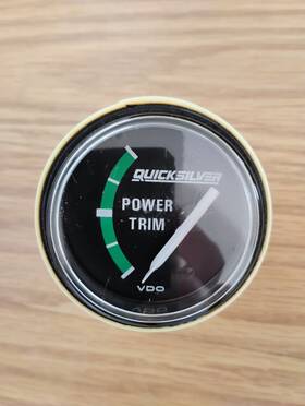 N-01-210-407 Mercury Quicksilver Blue Line Vdo Power Trim Gauge 12v