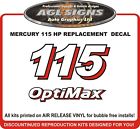 Mercury Optimax Outboard Replacement Decal Reproduction