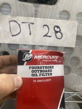 35-8m0162829 Mercury Precision Parts 35-8mo162829 Oil Filter Four Stroke Outboard