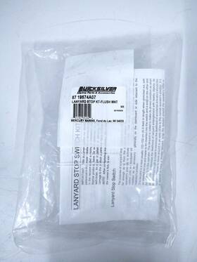 87-196774a07 Mercury Quicksilver 87-19674a07 Flush Mount Lanyard Stop Kit Oem