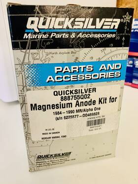 888755q02 Mercury Quicksilver Magnesium Anode Kit Marine Boat