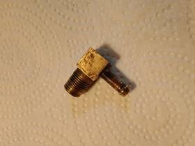 887801 Mercury Quicksilver 92007 Fuel Pump Carburetor Fitting Elbow 90 Brass Vintage