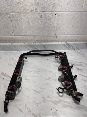 884429a8 Mercury Race Fuel Rail Assy Port And Stbd W Injector Optimax 200-225 Hp Outboard Motor