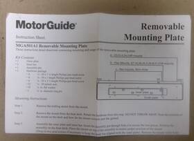 Mga501a1 Motorguide New Oem Removable Mounting Plate #