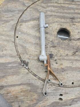 Ob35a Muncie / Neptune Vintage 1937 4hp Outboard Boat Motor Tiller Handle Assembly