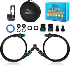 Sw-yh-2 Mzanni Twin Outboard Quick Connect Flush Kit For Yamaha Honda Engines 3204