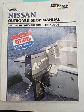 0-89287-790-1 Nissan Clymer Outboard Shop Service Manual 2.5-140 Hp Two-stroke 1992 - 2000