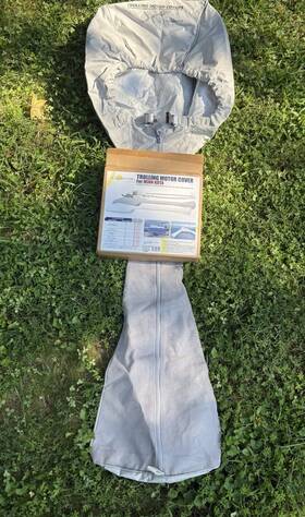 02s-048g Oceansouth Minn Kota Trolling Motor Cover Riptide Powerdrive 48 Inch Gray